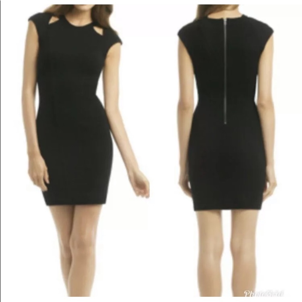 Helmut Lang Black Gala Cutout Sheath Dress NWT